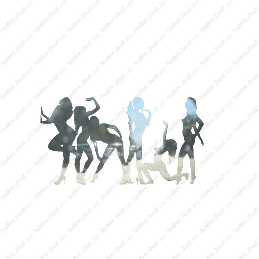 Group Of Strippers Dancers Girls