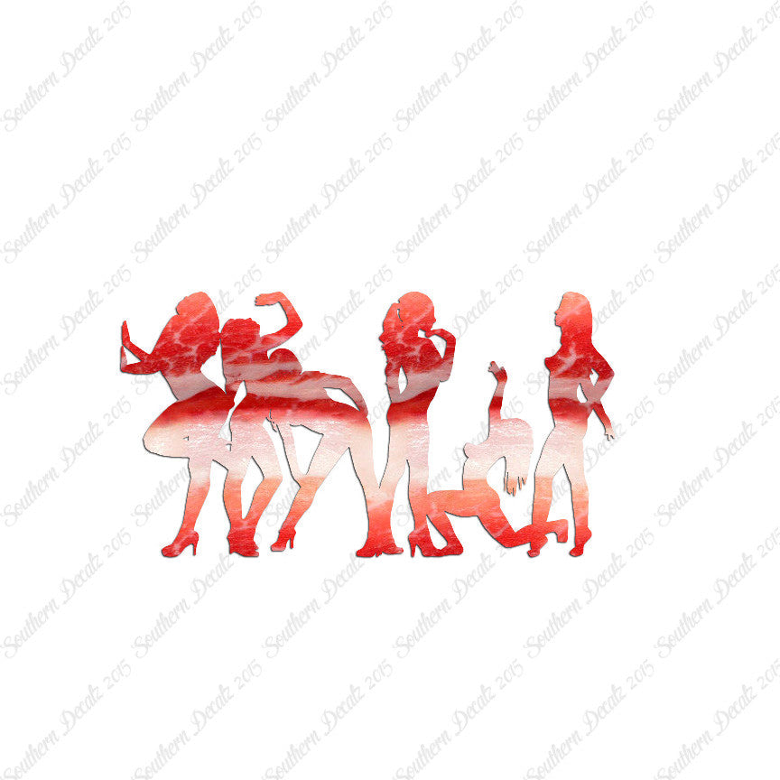 Group Of Strippers Dancers Girls
