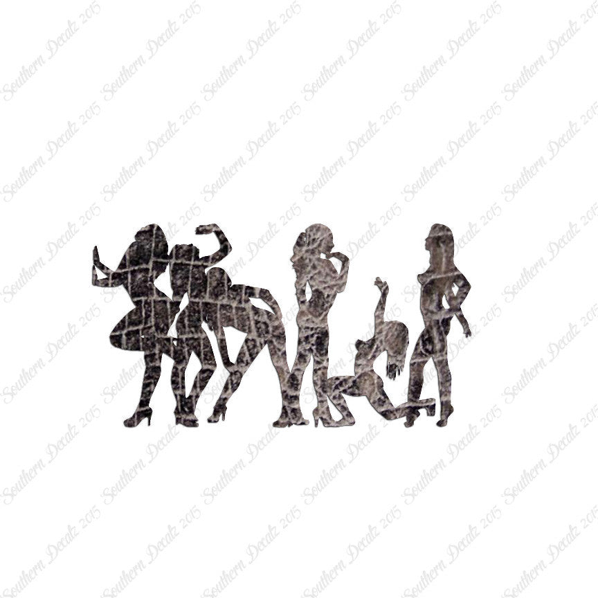 Group Of Strippers Dancers Girls