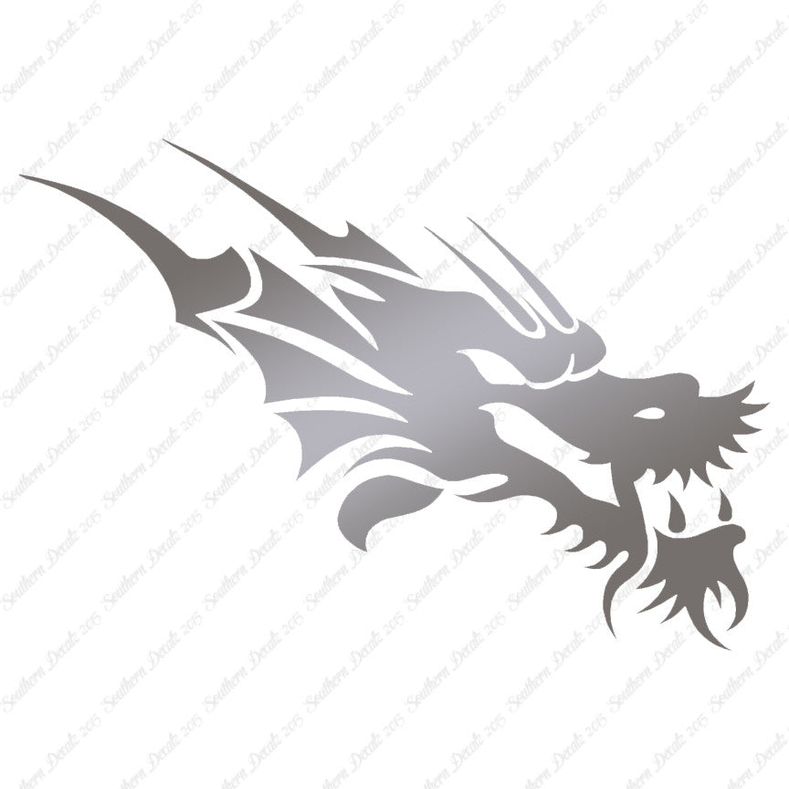 Chinese Tribal Dragon Head