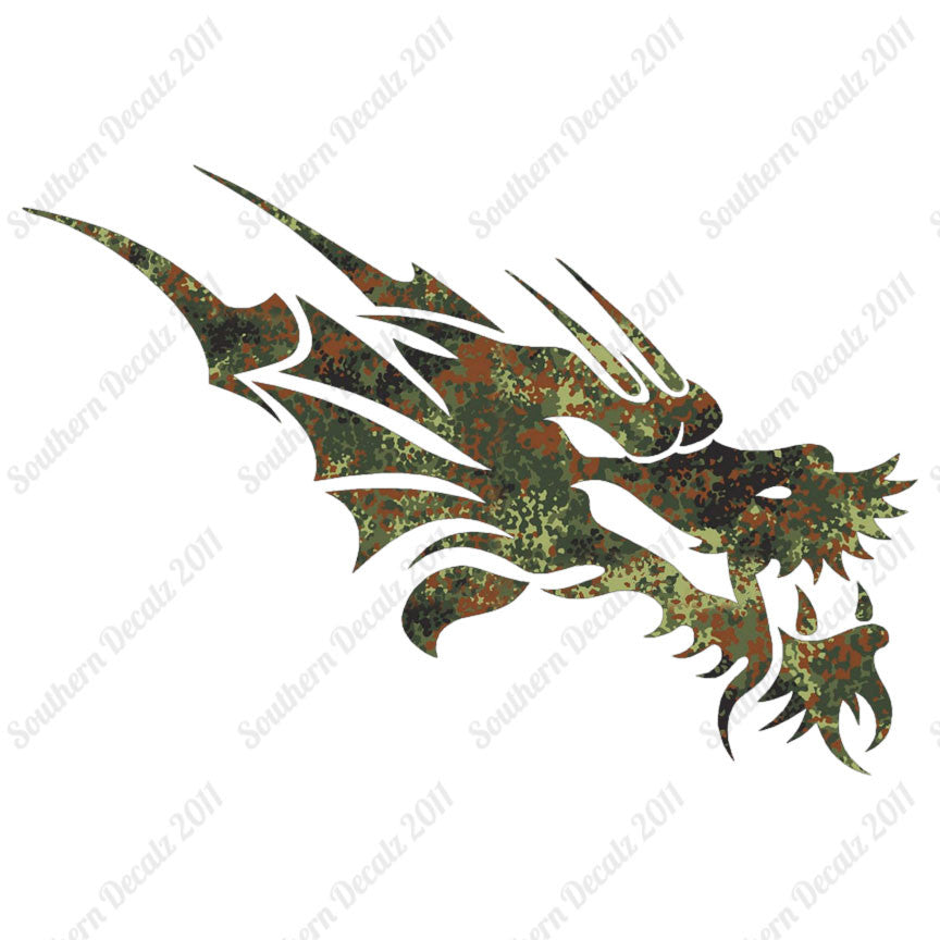 Chinese Tribal Dragon Head