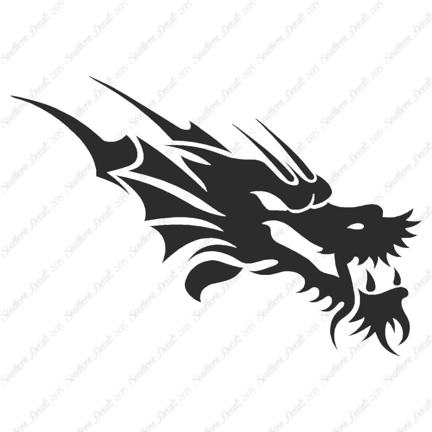 Chinese Tribal Dragon Head
