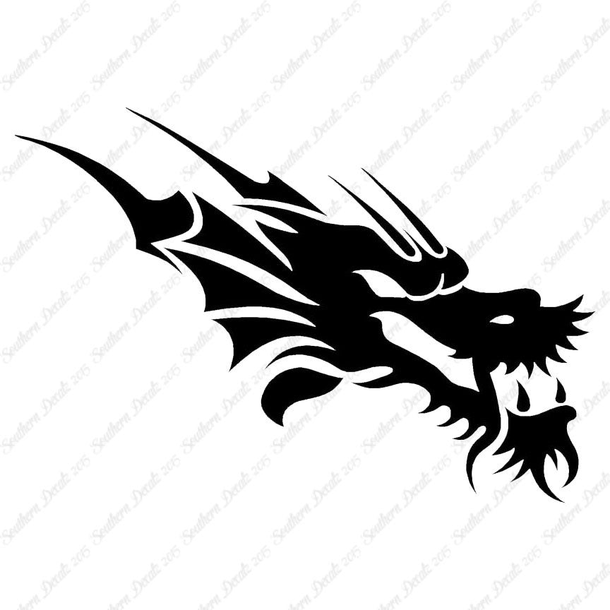 Chinese Tribal Dragon Head