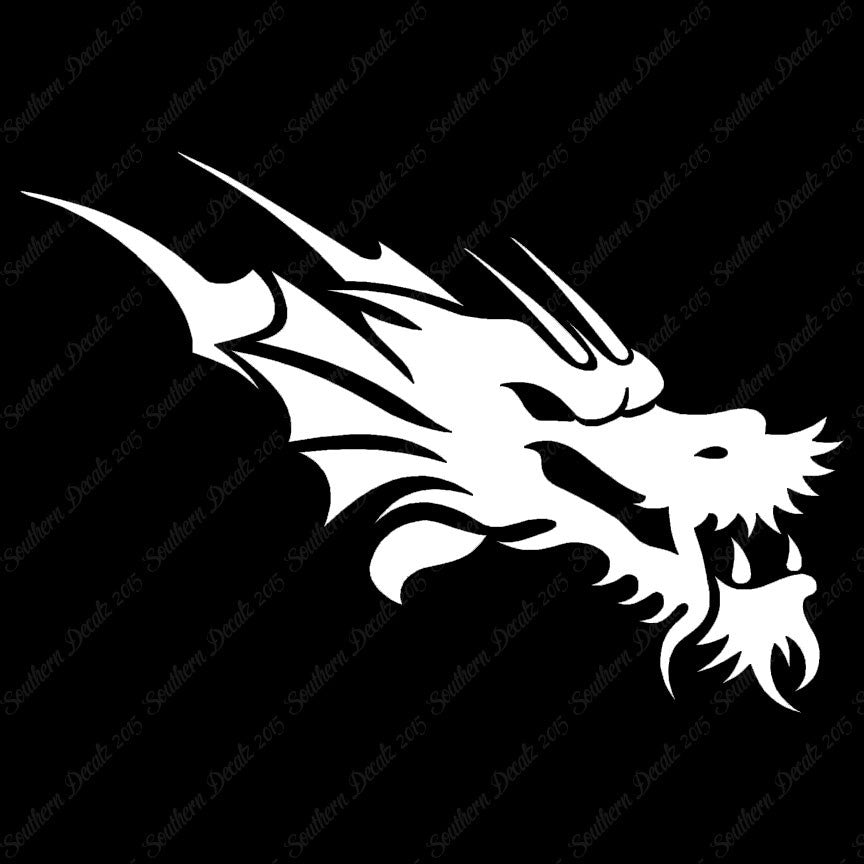 Chinese Tribal Dragon Head