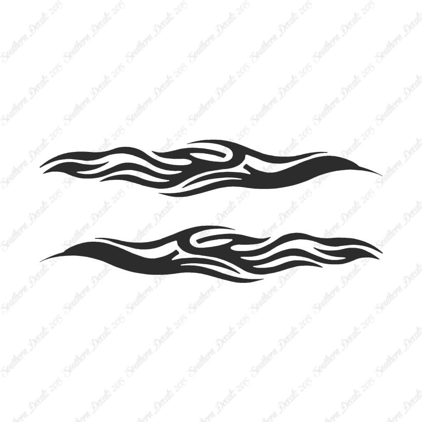 Pair Of Tribal Flames Fire