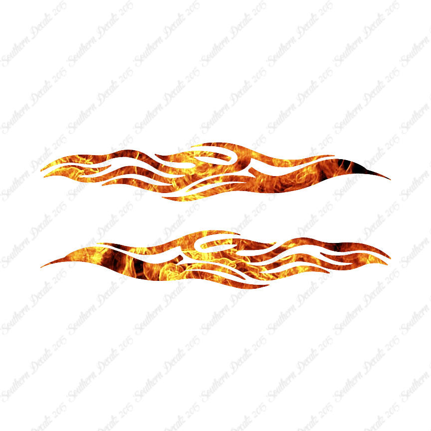 Pair Of Tribal Flames Fire