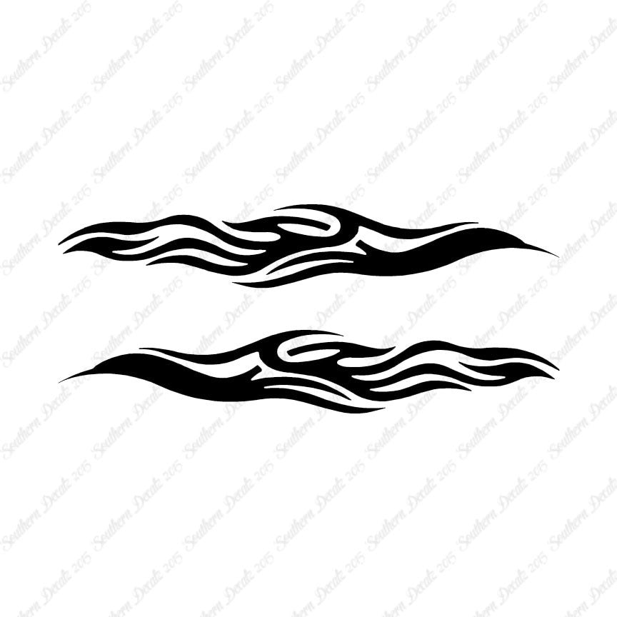 Pair Of Tribal Flames Fire