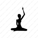 Yoga Meditation Half Lotus