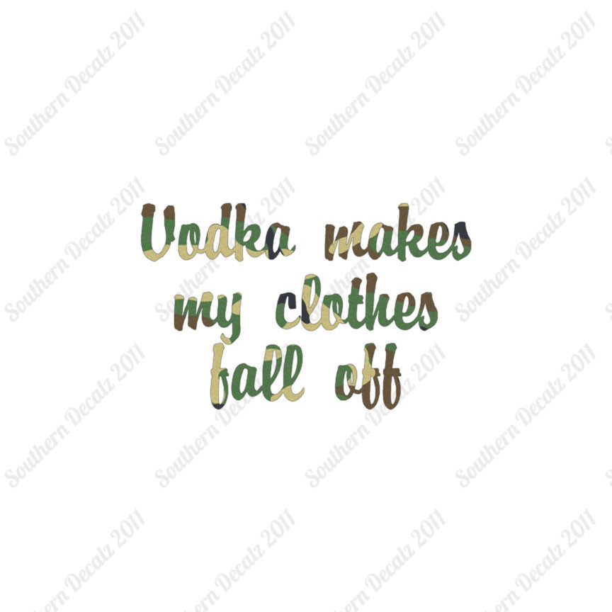 Vodka Make Clothes Fall Off