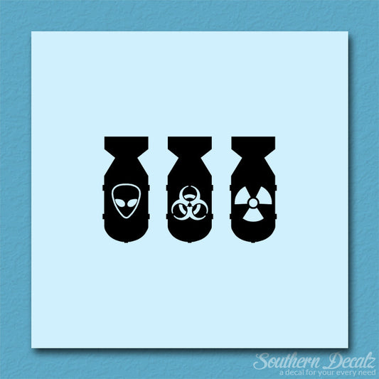 3 Bomb Alien Nuke Biohazard