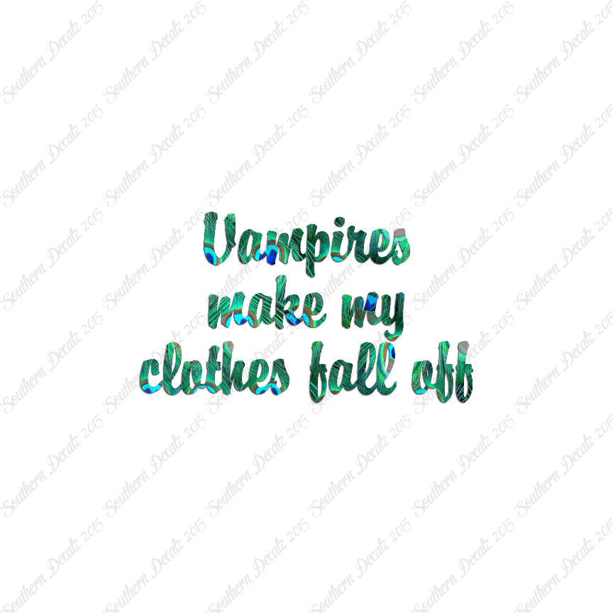 Vampires Make Clothes Fall Off