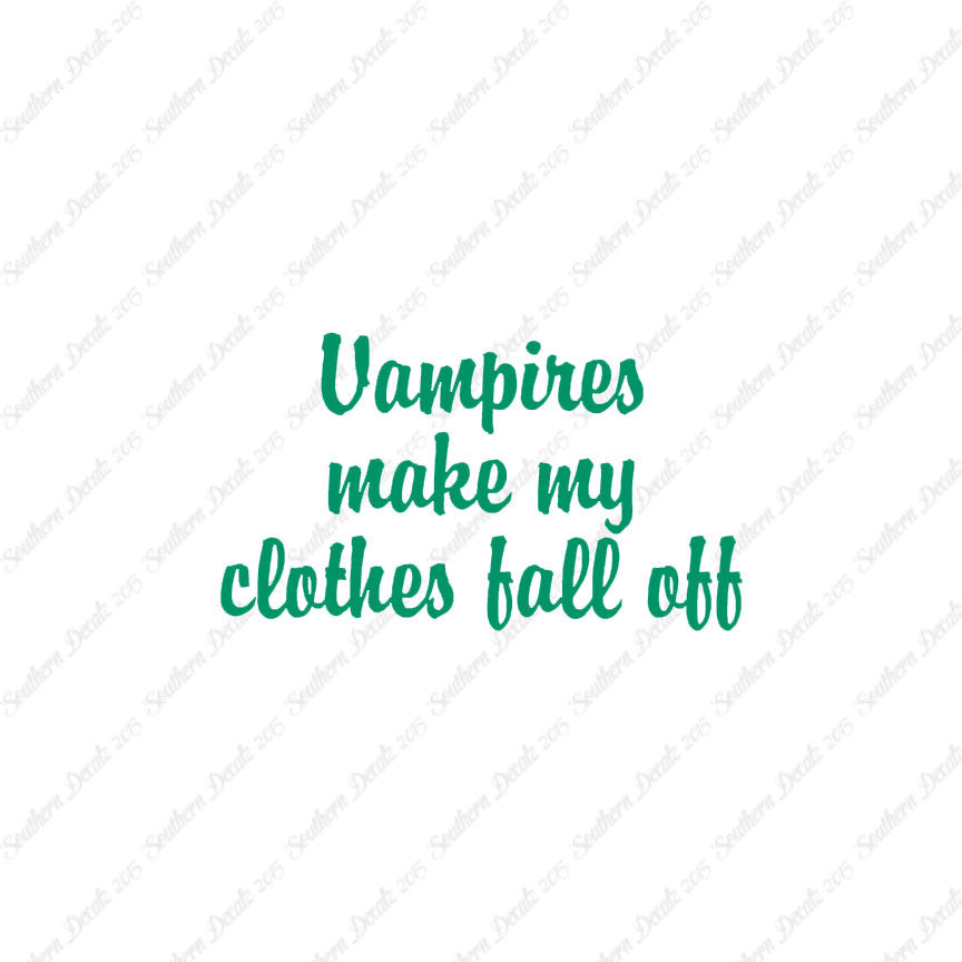 Vampires Make Clothes Fall Off