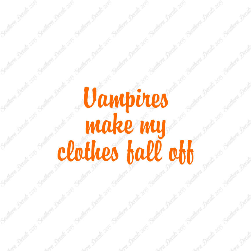 Vampires Make Clothes Fall Off