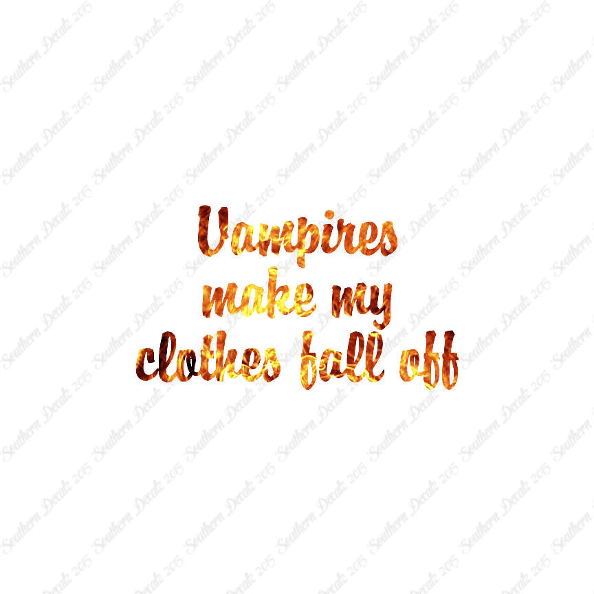 Vampires Make Clothes Fall Off