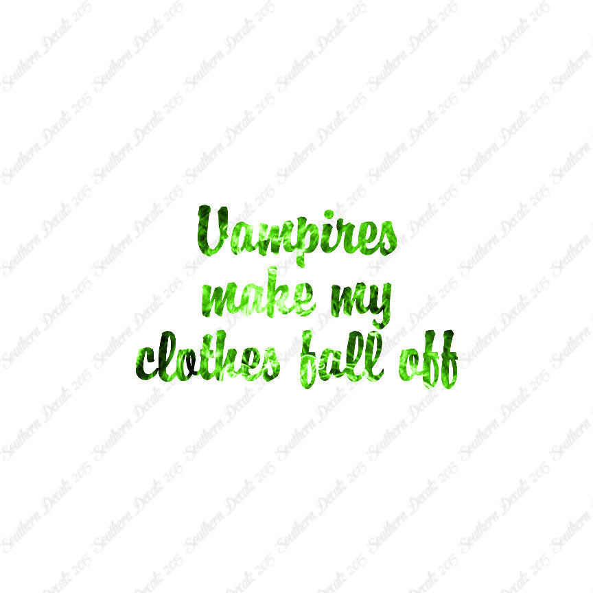 Vampires Make Clothes Fall Off