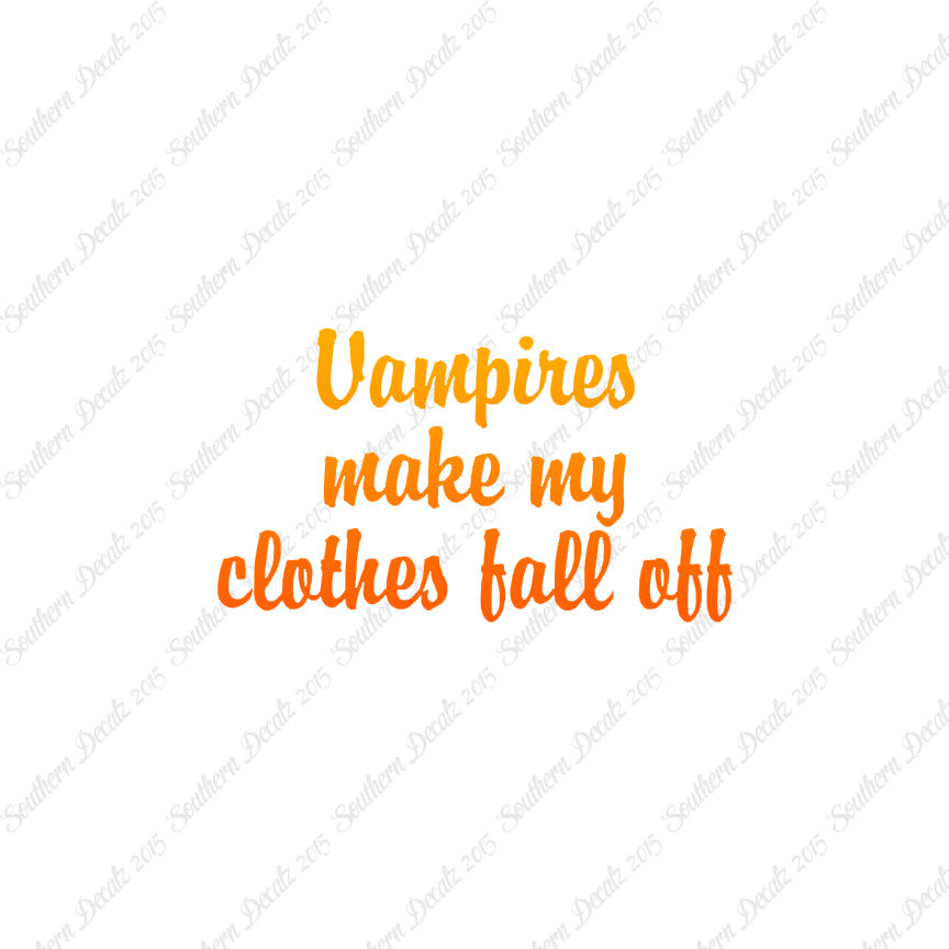 Vampires Make Clothes Fall Off
