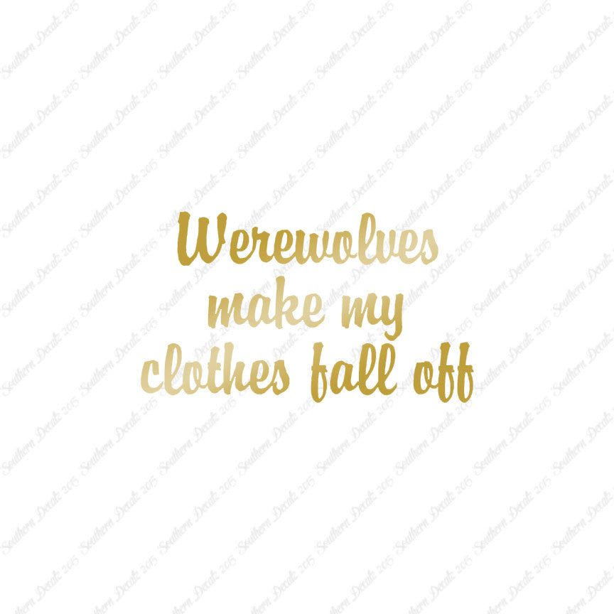 Werewolves Make Clothes Fall Off