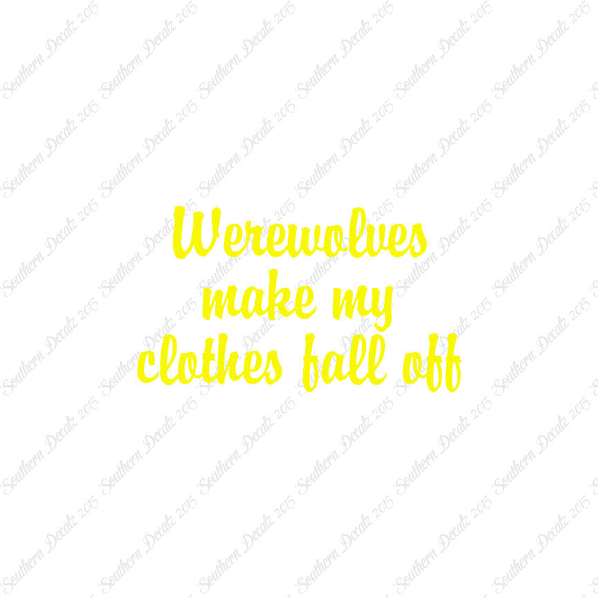 Werewolves Make Clothes Fall Off