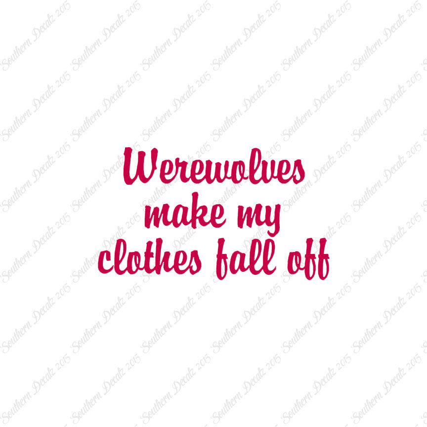 Werewolves Make Clothes Fall Off