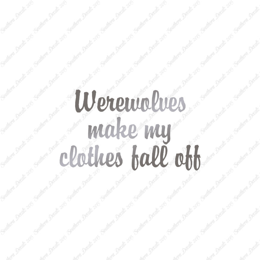 Werewolves Make Clothes Fall Off