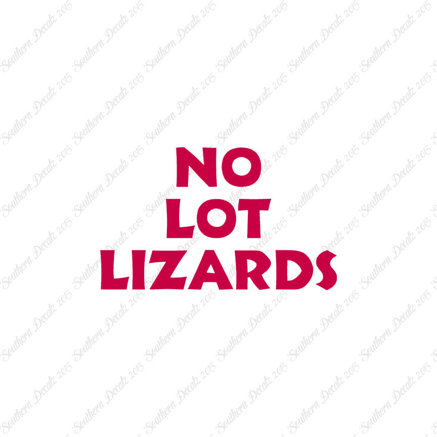 No Lot Lizards