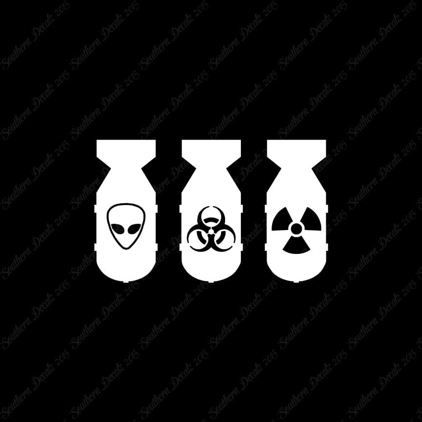 3 Bomb Alien Nuke Biohazard