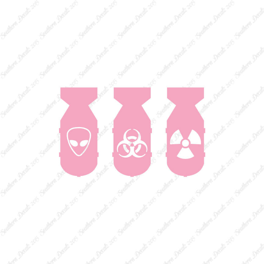 3 Bomb Alien Nuke Biohazard