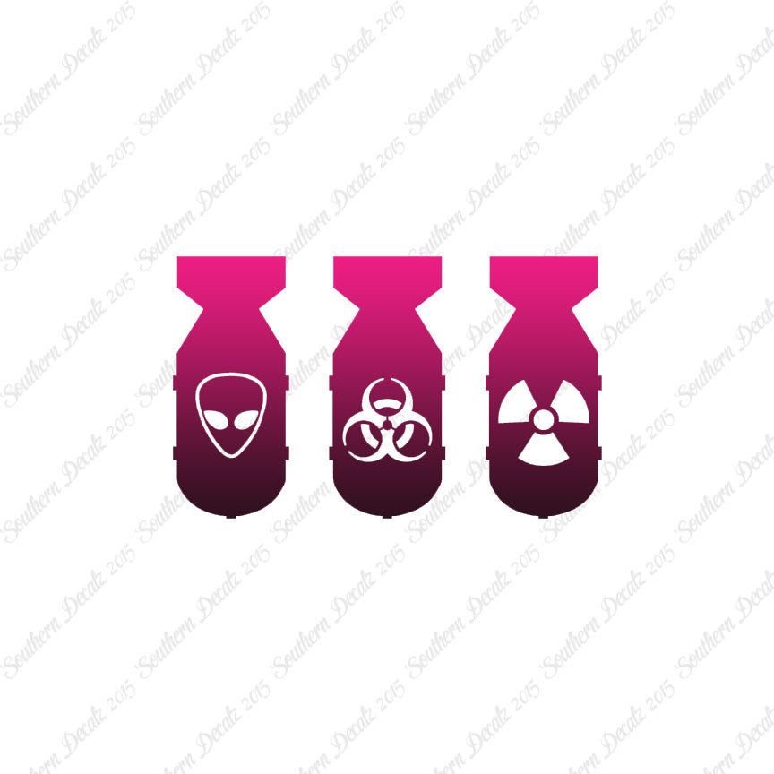 3 Bomb Alien Nuke Biohazard