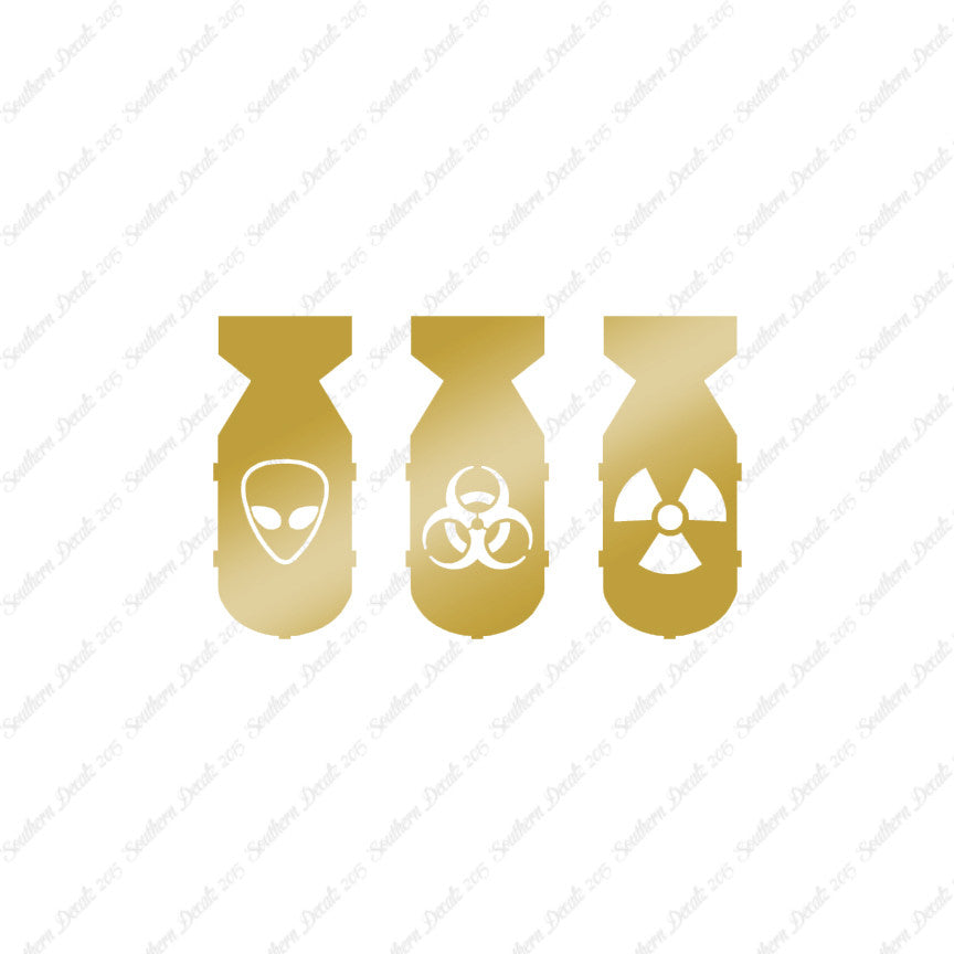 3 Bomb Alien Nuke Biohazard