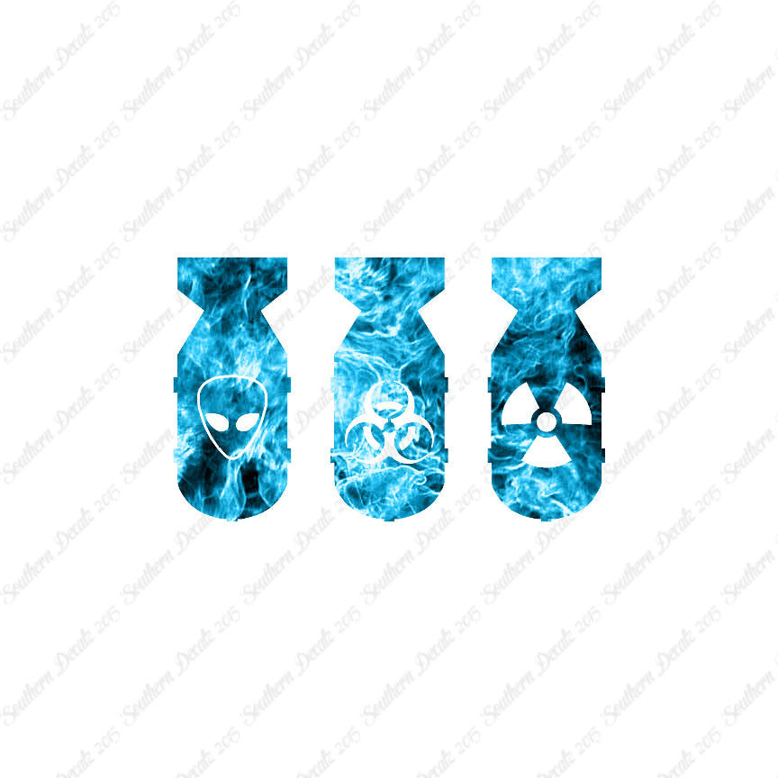 3 Bomb Alien Nuke Biohazard