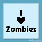 I Love Zombies Heart