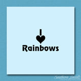 I Love Rainbows Heart