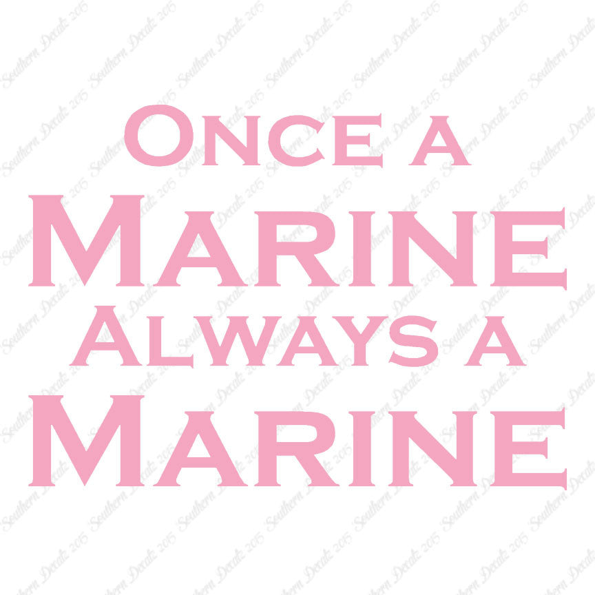 Once A Marine Always