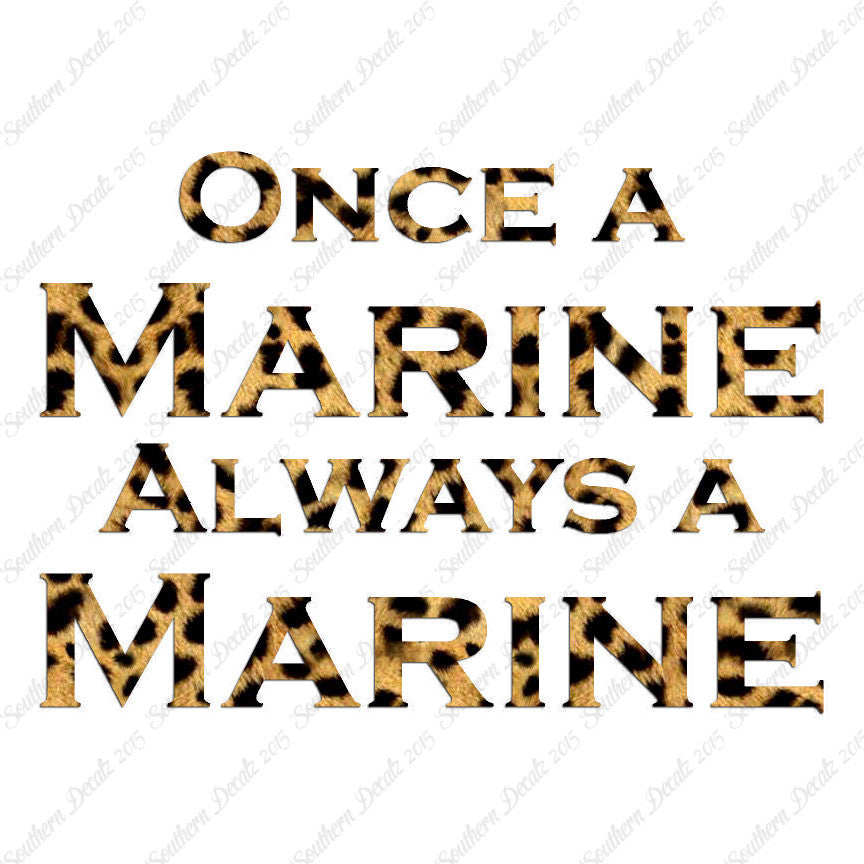 Once A Marine Always
