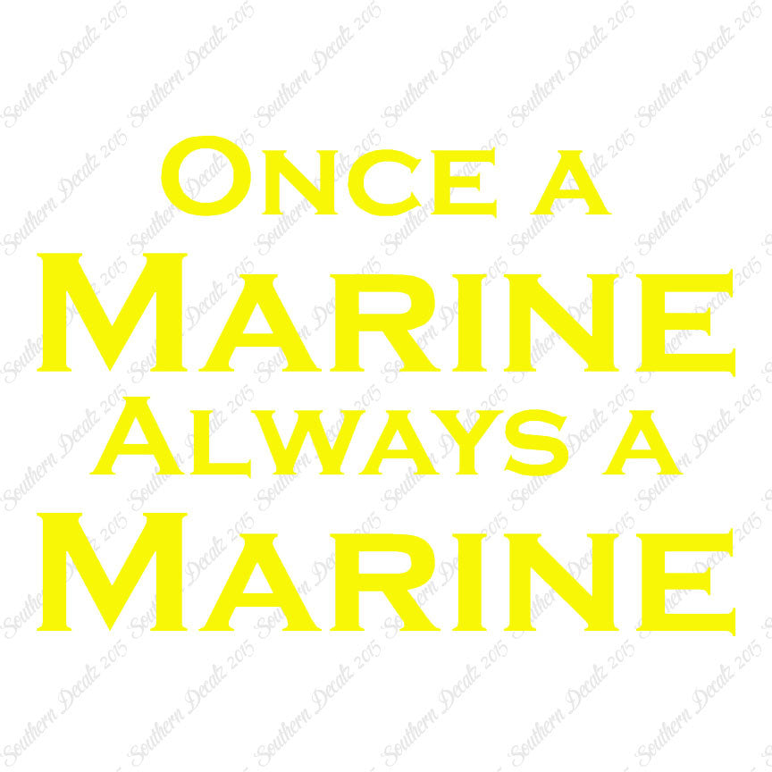 Once A Marine Always