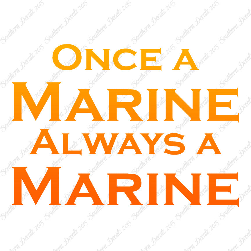 Once A Marine Always