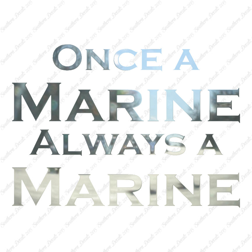 Once A Marine Always