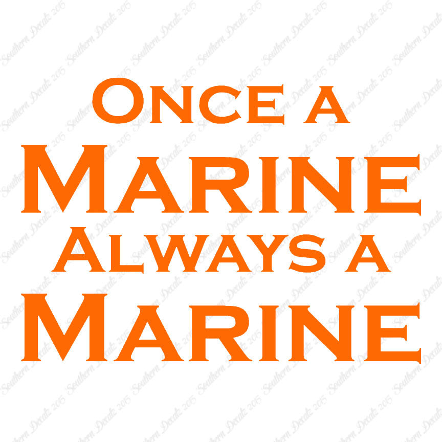 Once A Marine Always