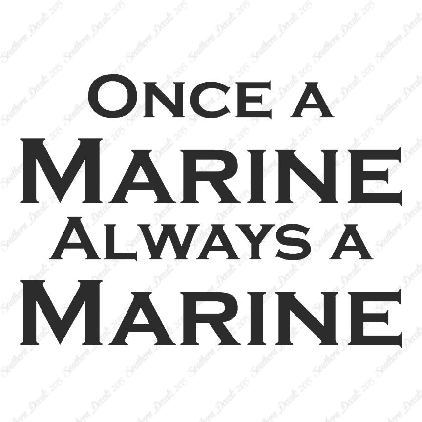 Once A Marine Always