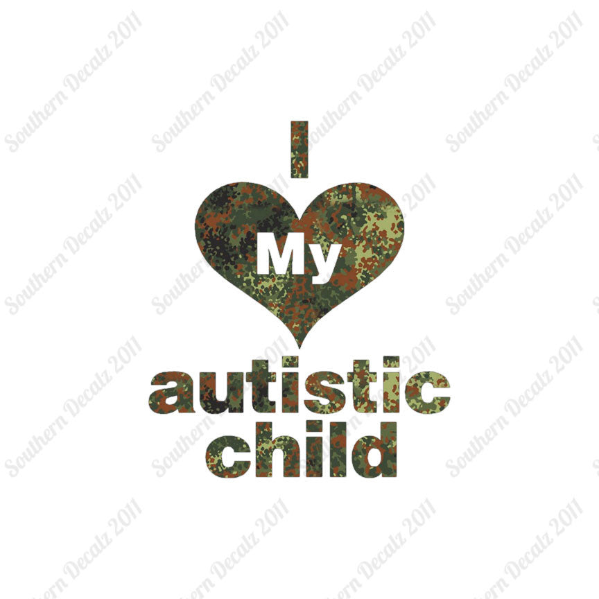 I Love My Autistic Child Heart