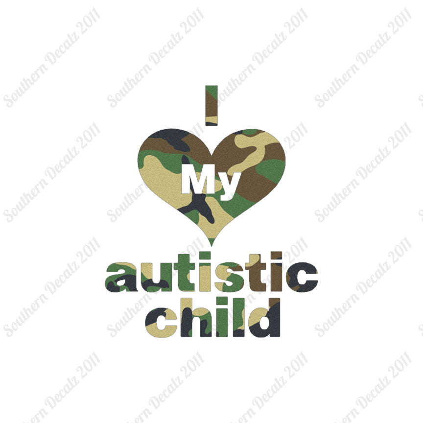 I Love My Autistic Child Heart
