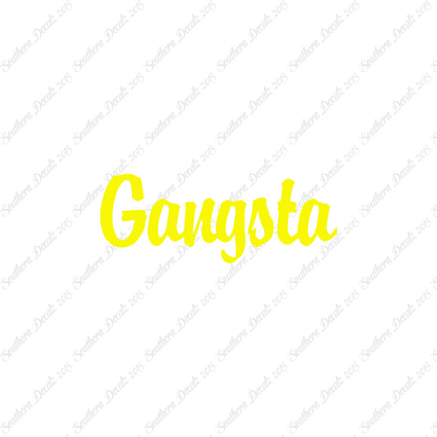 Gangsta Gangster