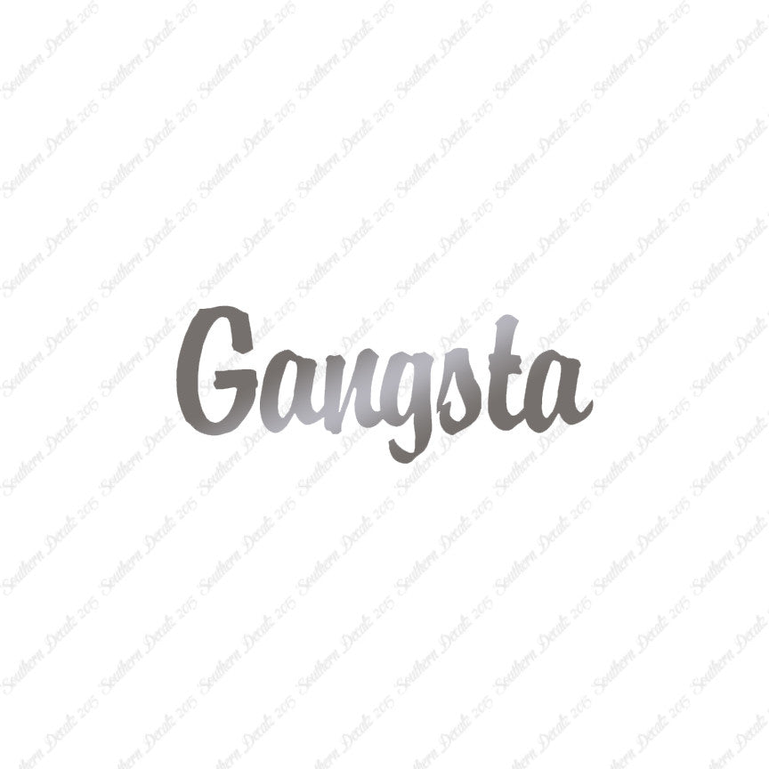 Gangsta Gangster