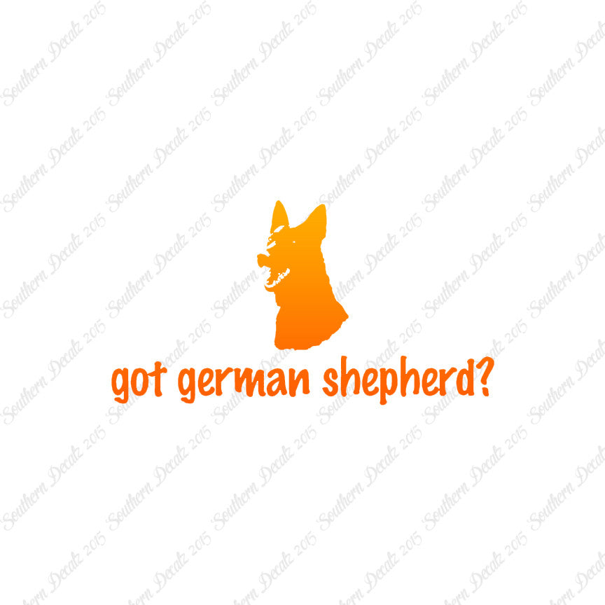 Got German Shepherd ? Head Dog Breed