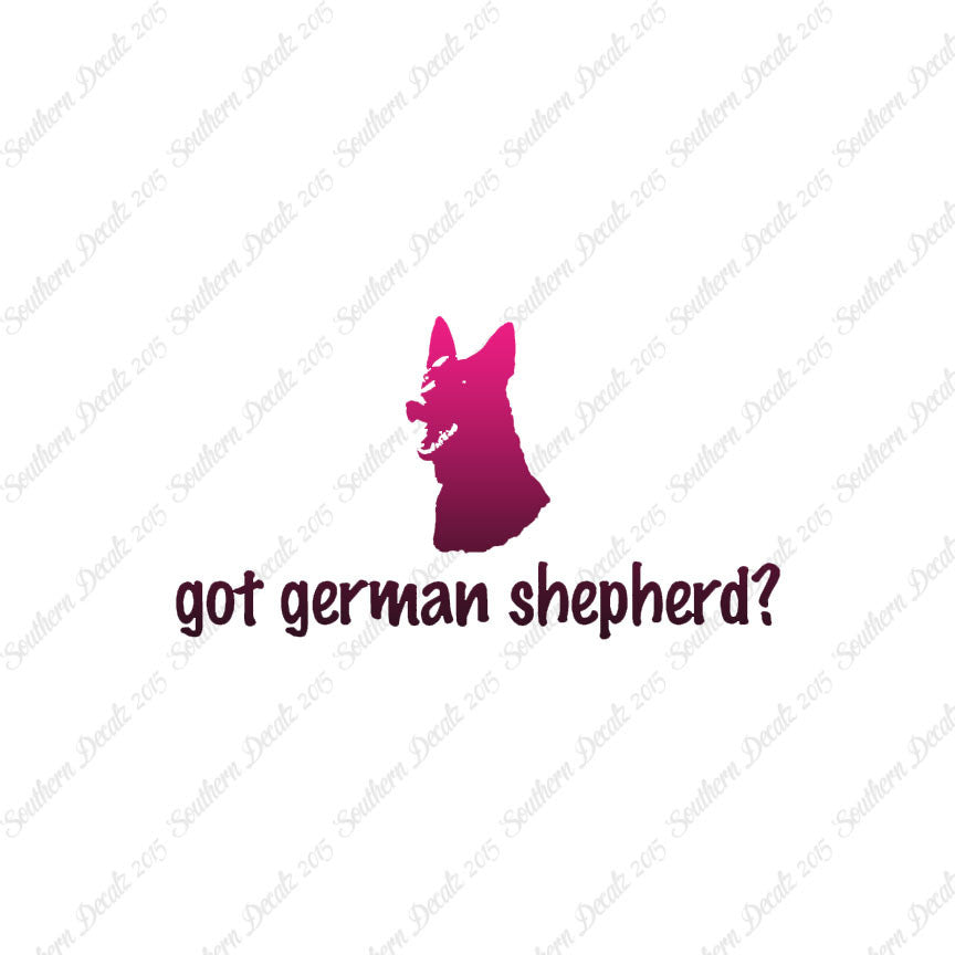 Got German Shepherd ? Head Dog Breed