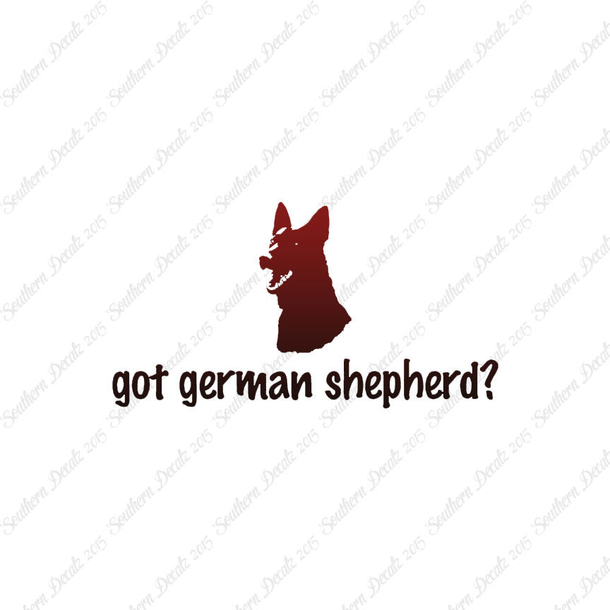 Got German Shepherd ? Head Dog Breed