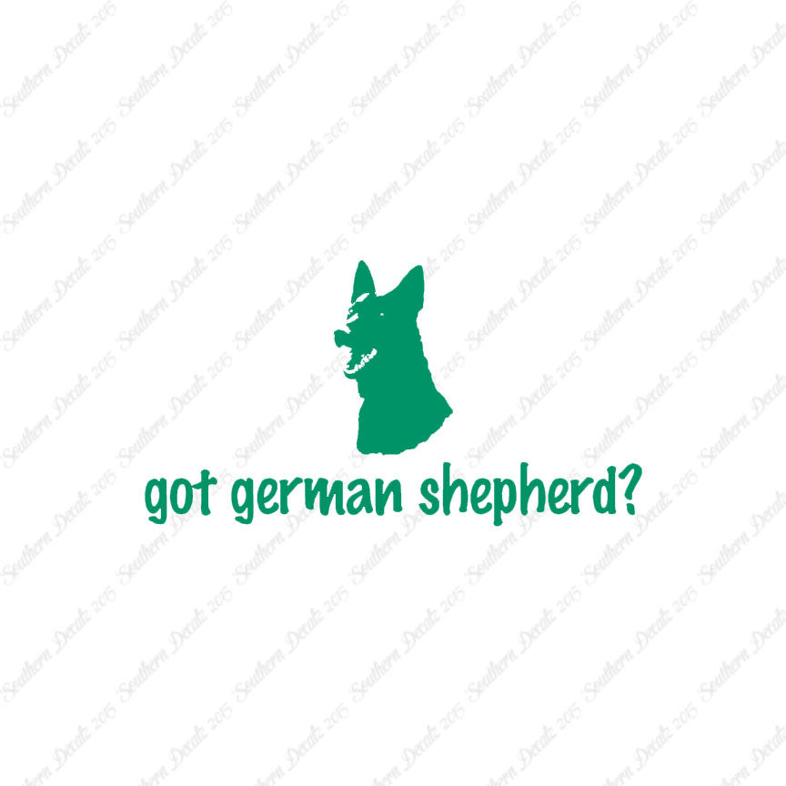 Got German Shepherd ? Head Dog Breed