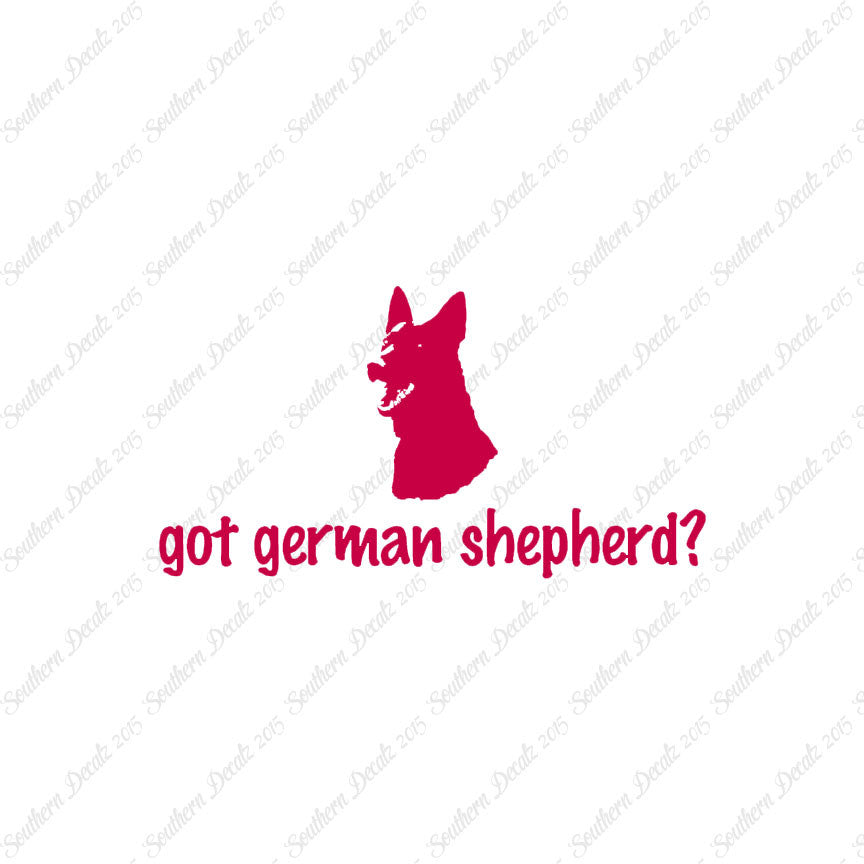 Got German Shepherd ? Head Dog Breed