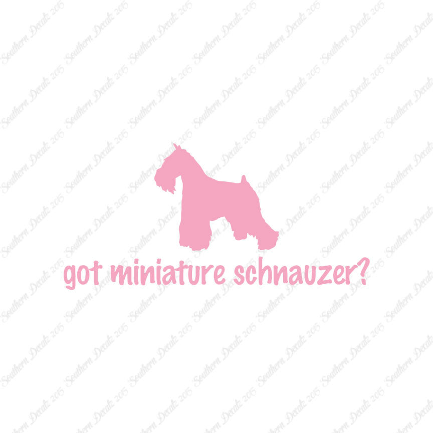 Got Miniature Schnauzer ? Dog Breed