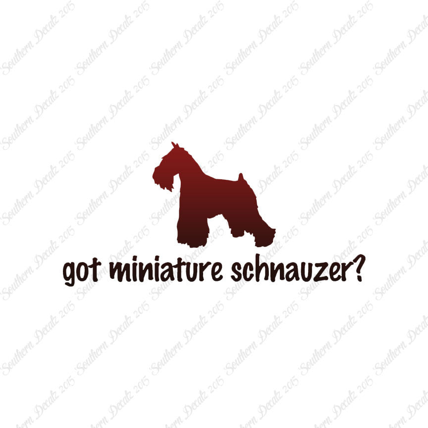 Got Miniature Schnauzer ? Dog Breed